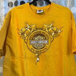 2011 Harley Davidson St. Paul Minnesota Yellow T-shirt Size XL